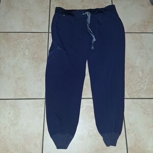 Figs WoMen's Navy Blue Jogger Pants with Drawstring Lp